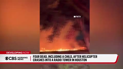 Helicopter crashes into Houston radio tower, killing 4