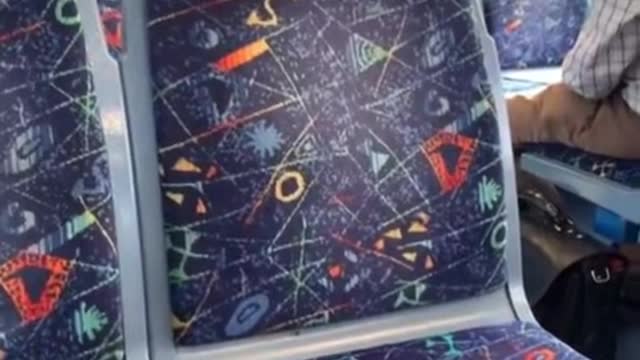 An angry Australian man on a train