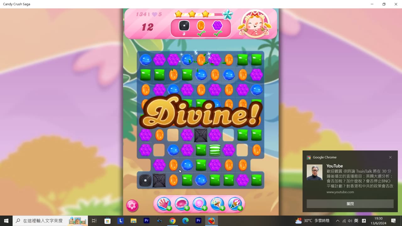 Candy Crush Saga Record (Level 134)