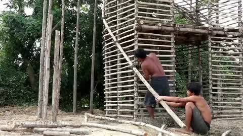 Building three flat mud house 🏡 Episode09