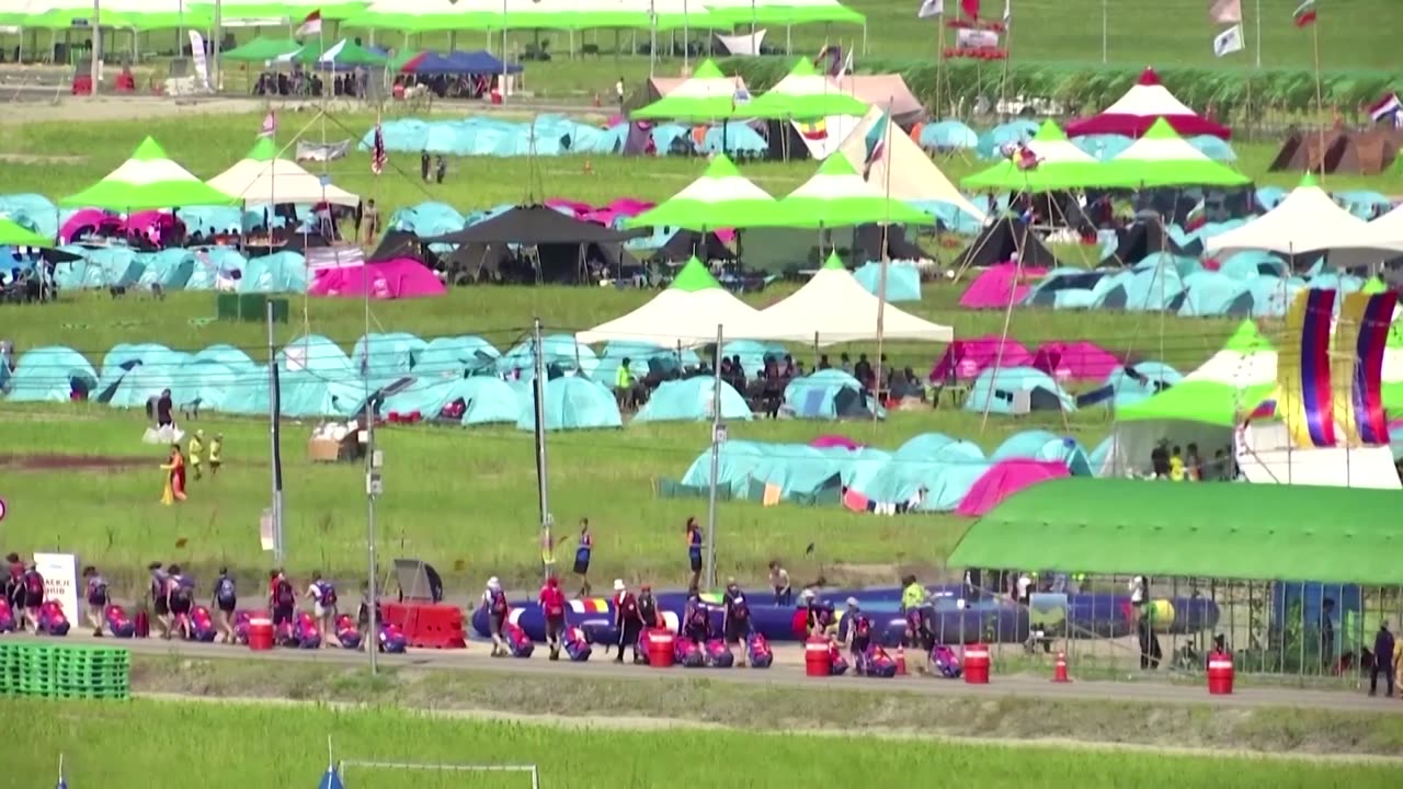 S. Korea continues scout jamboree despite typhoon