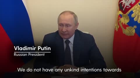 Vladimir Putin calls on neighbours not to sanction Russia