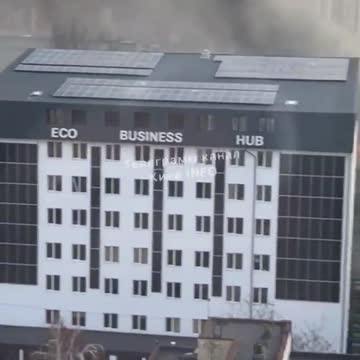 Something is burning in Kyiv after the morning strikes.