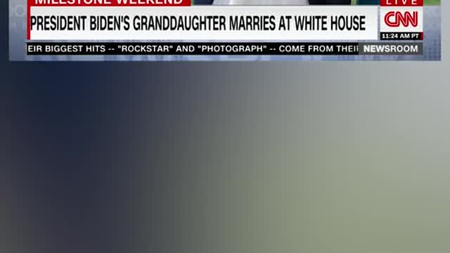 PRESIDENT BIDEN'S GRANDDAUGHTER MARRIES AT WHITE HOUSE