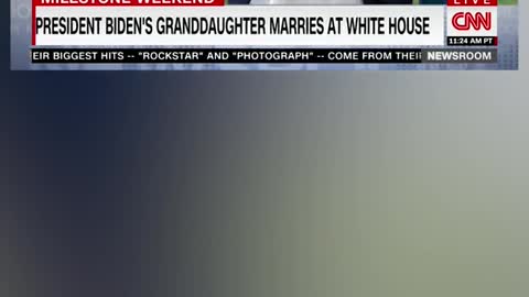 PRESIDENT BIDEN'S GRANDDAUGHTER MARRIES AT WHITE HOUSE