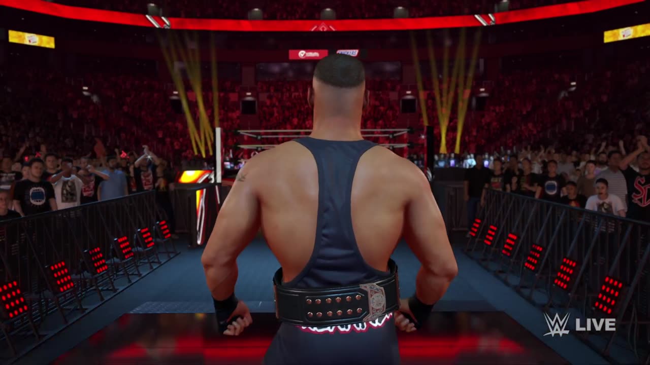 WWE 2K24 - Raw Jay Uso VS Bron Breakker