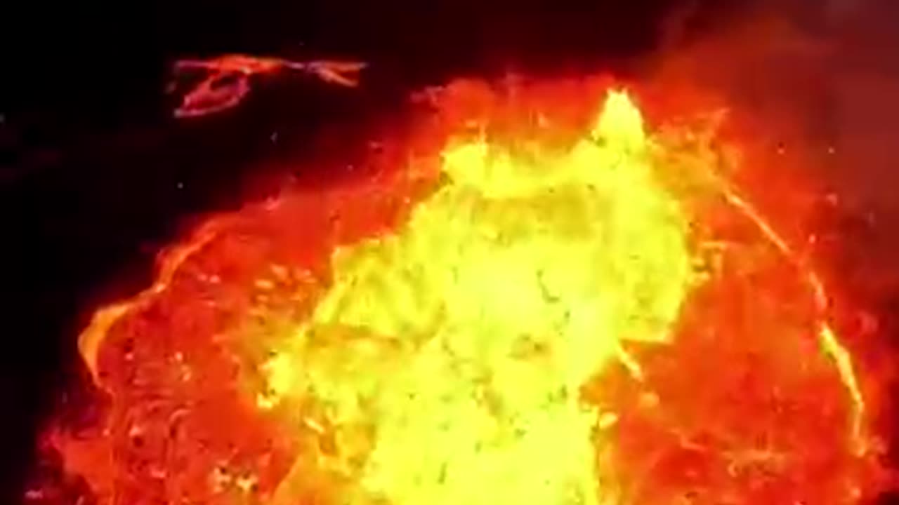 Drone vs volcano