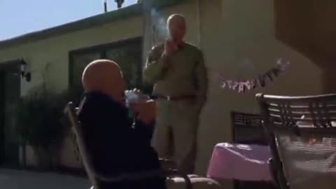 Hank and Walt smoke cigars most saddest scene