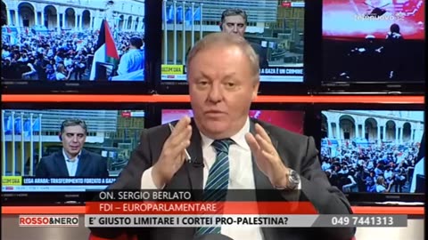 Intervento dell'On. Sergio Berlato sulla situazione Israelo/pelestinese.