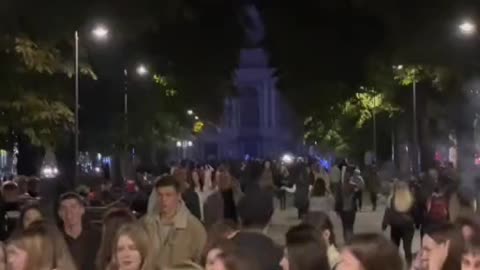 Brave Ukrainians dancing after Russian missiles