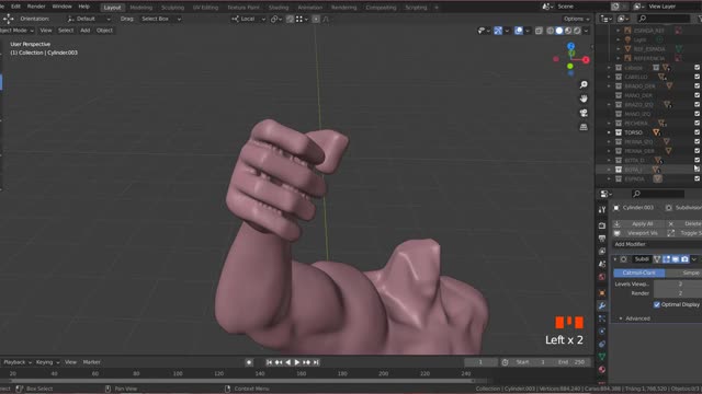 Blender Escultura He-man 23
