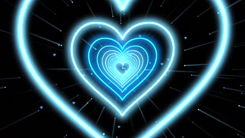 1157. Neon Heart Background💙Blue Neon Heart Background Heart Heart