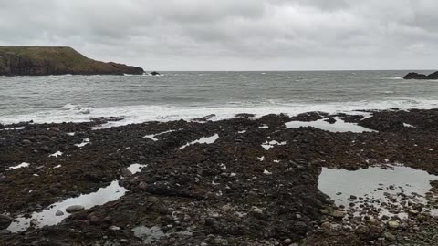 The shore by Dunnottar Castle, Stonehaven, U.K.