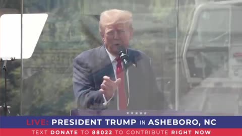 Trump, "I wish we didn't have this break."