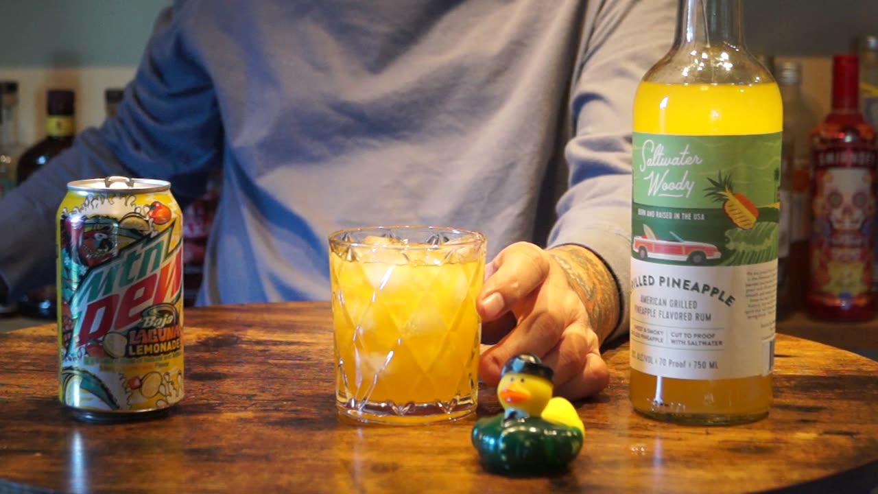 Charles Begnaud - Saltwater Woody Grilled Pineapple Rum & Mtn Dew Baja Laguna Lemonade