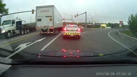 TERRIFYING Tree flys through the windscreen- SCARY Dash Cam Footage