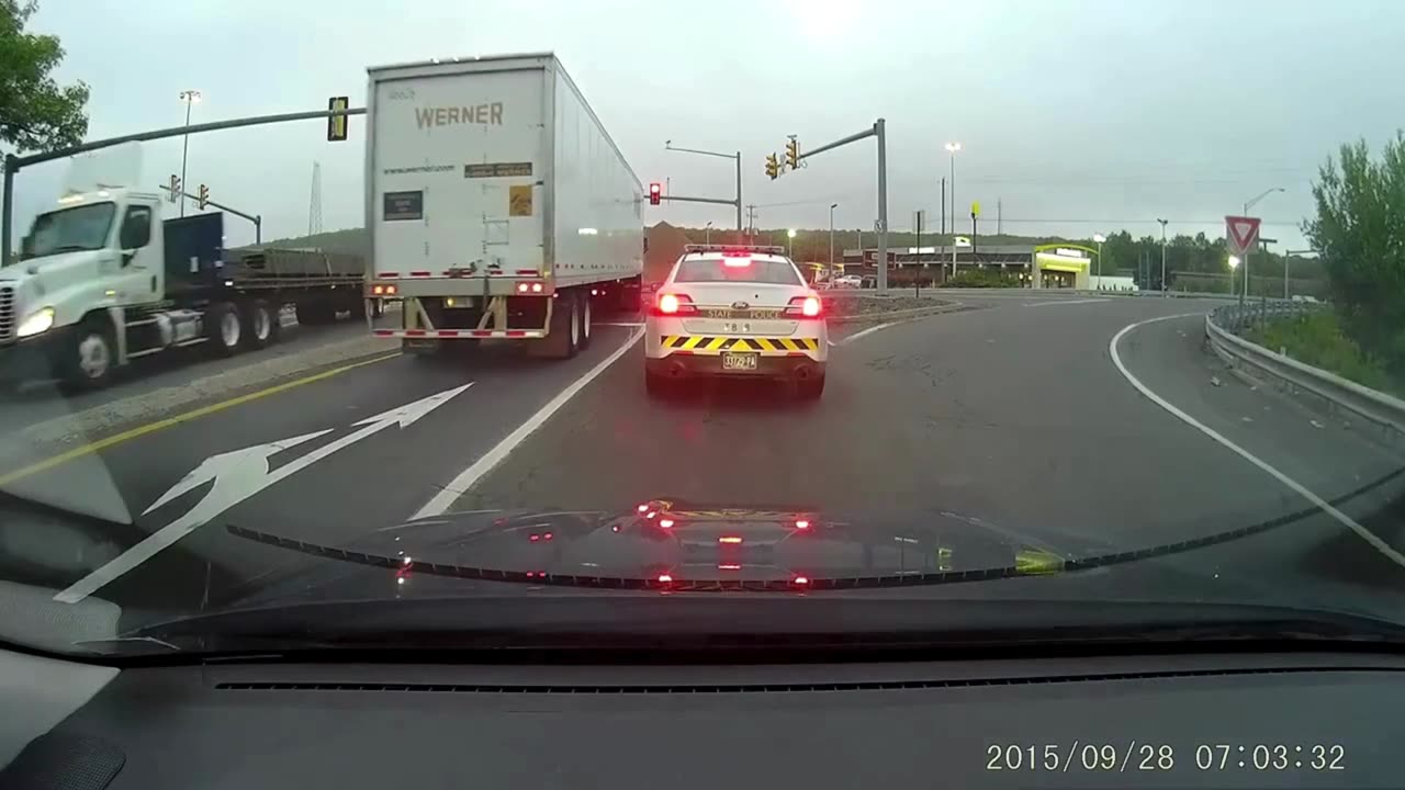 TERRIFYING Tree flys through the windscreen- SCARY Dash Cam Footage