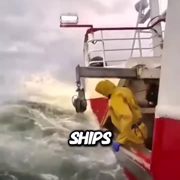EVER WONDERD WHY BIG SHIP NEVER SINK IN STORMS WITH MONSTER WAVES
