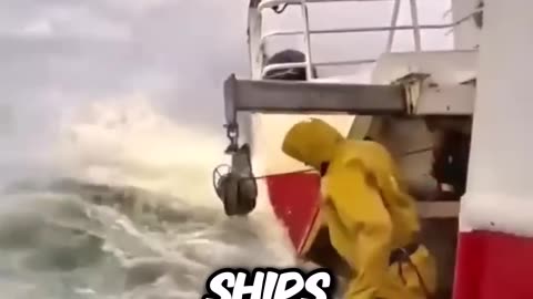 EVER WONDERD WHY BIG SHIP NEVER SINK IN STORMS WITH MONSTER WAVES