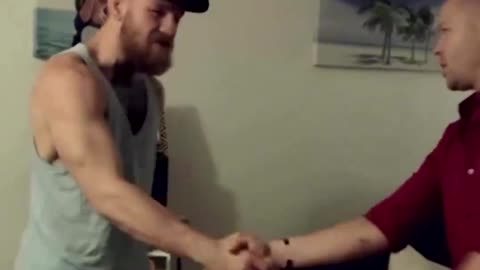 Conor McGregor visits a fan’s apartment