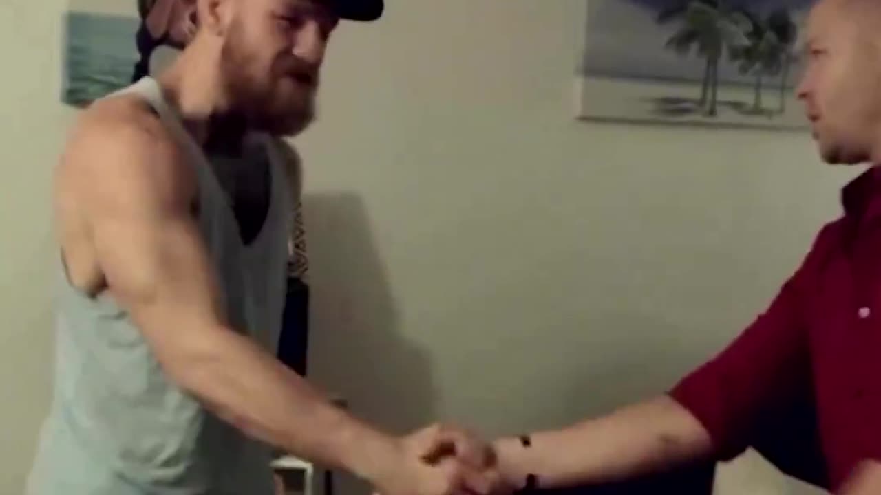 Conor McGregor visits a fan’s apartment