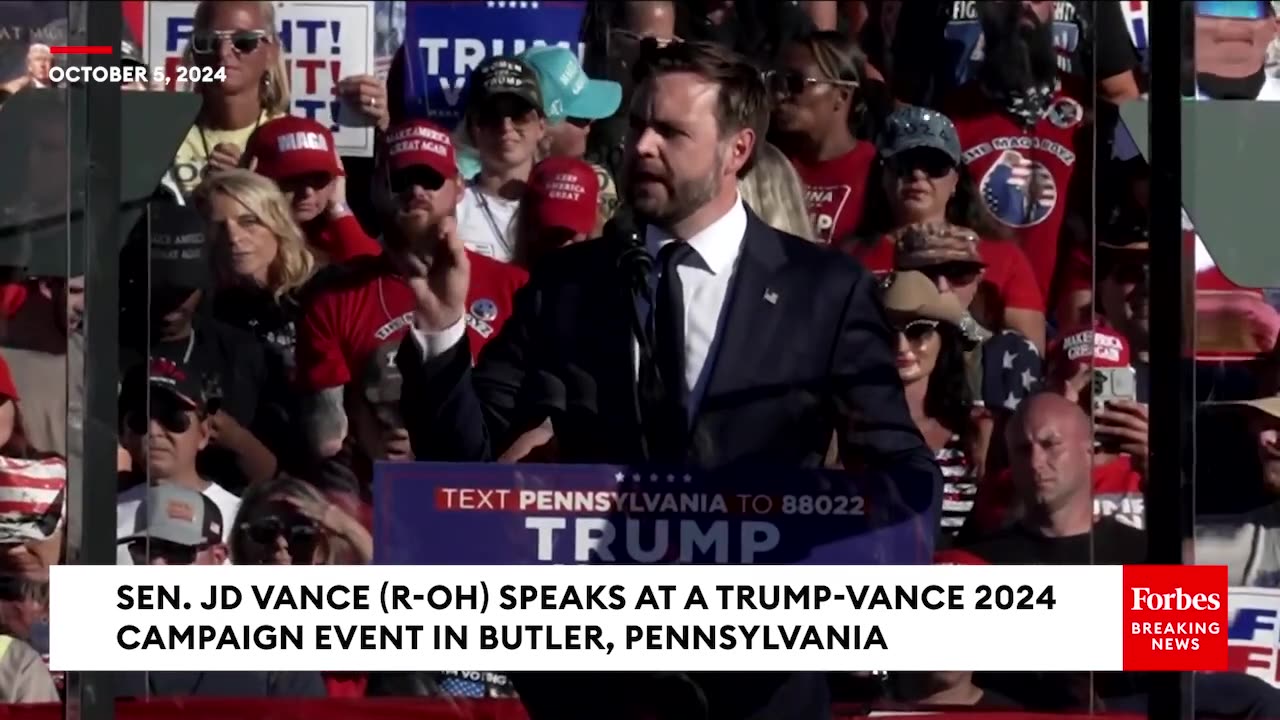 JD Vance- 'What Happened Right Here In Butler Is A Metaphor For The United States Of America'