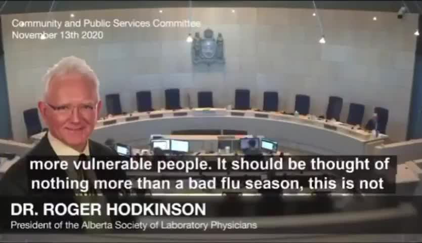 Video publication featuring supposedly dr. Hodkinson statements about COVID