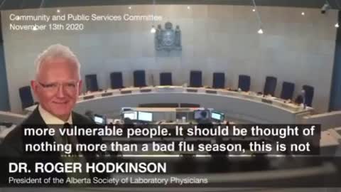 Video publication featuring supposedly dr. Hodkinson statements about COVID