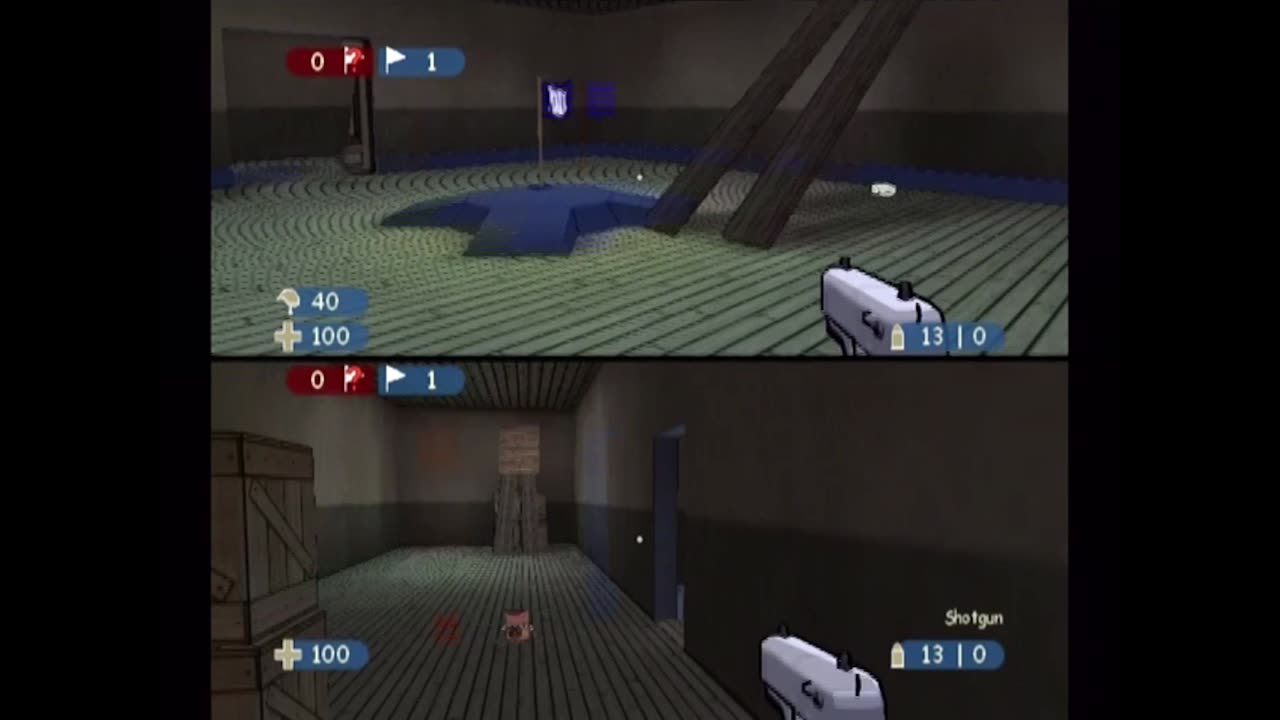 XIII Multiplayer (GameCube) - Two-Player Capture the Flag on New York