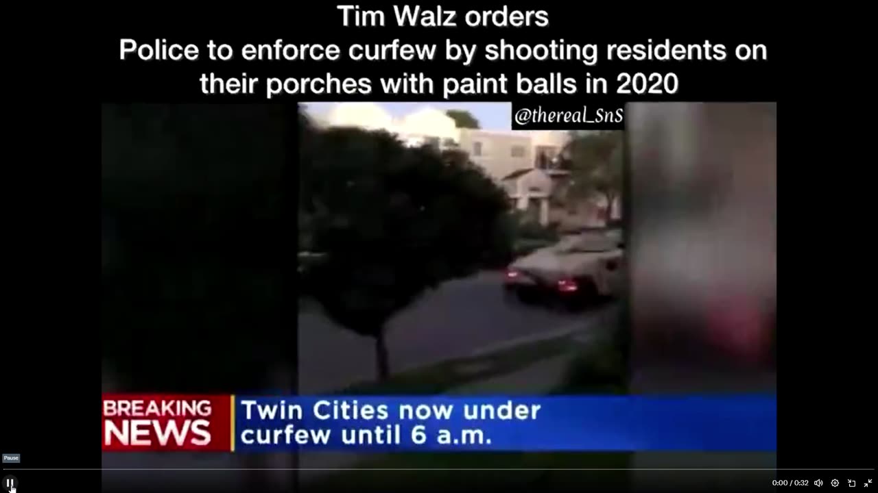 Actual Fascism: Tim Walz's MN Shot Residents w/ Paint Balls During Covid Scam