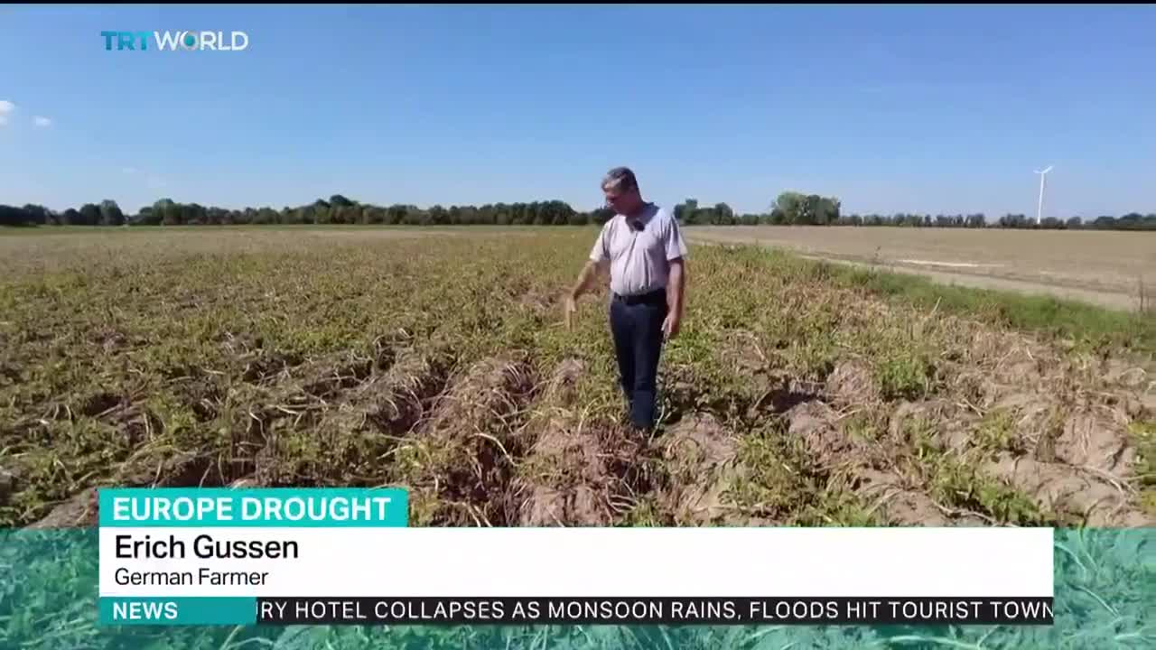 Report shows Europe's drought is the worst in 500 years