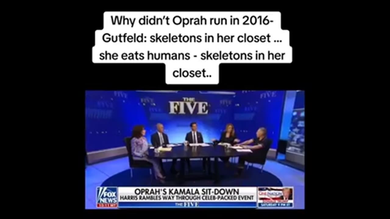 Gutfeld says the quiet part outloud ..