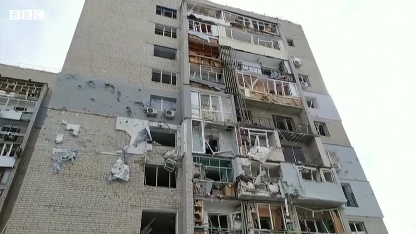 Ukrainian residents rescued after Russian strike hits apartment block in Kyiv