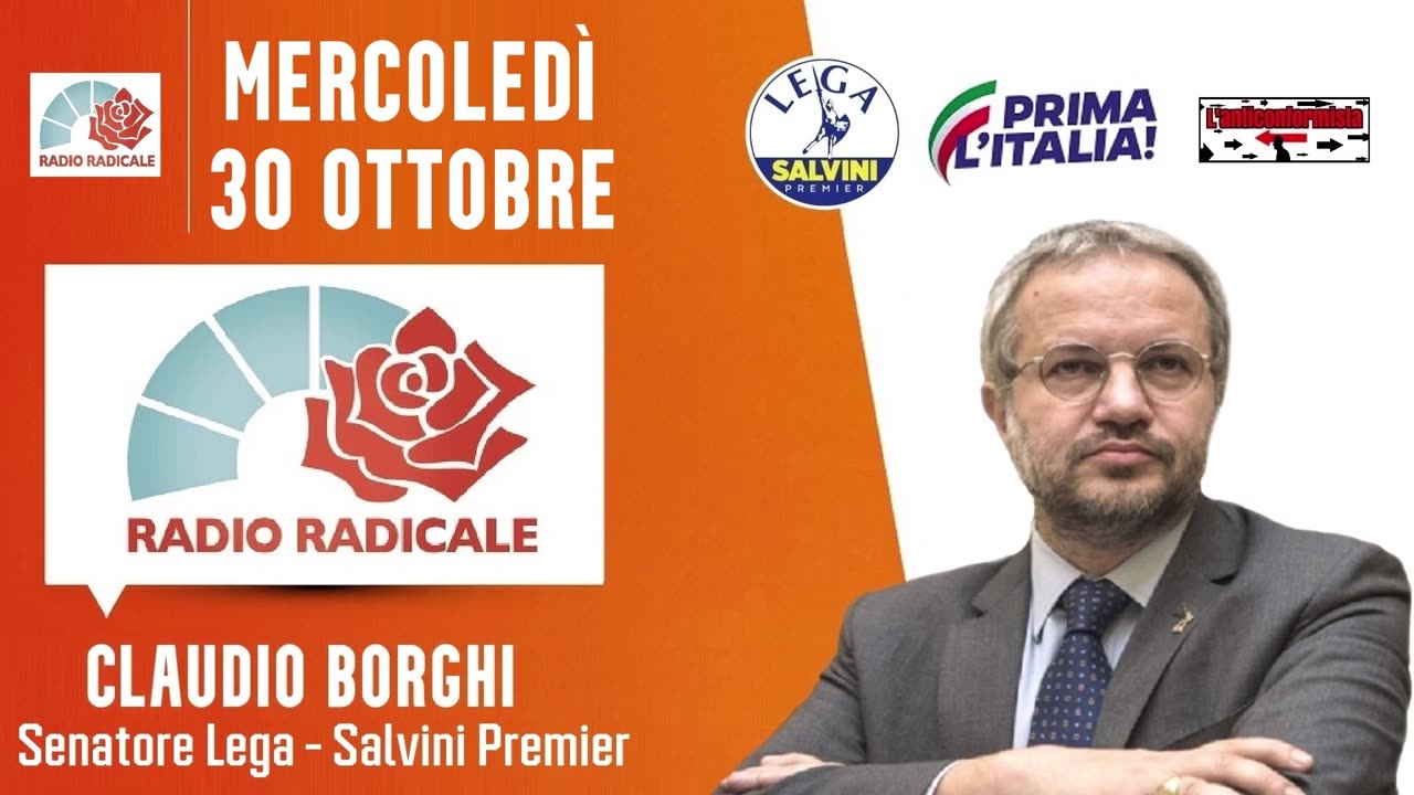 🔴 Quante polemiche per un'indagine conoscitiva: intervista al Senatore Claudio Borghi (30.10.2024)