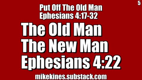 2024 06 27 || Put Off || Old & New || Ephesians 4:22