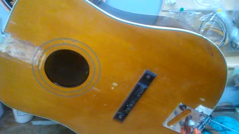 OLD KRAFTSMAN GUITAR "END BLOCK IN"