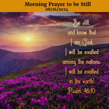 Morning Prayer to be Still #youtubeshorts #grace #jesus #mercy #faith #fyp #bless #love #trust #joy