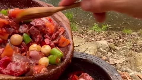 Çömlekte Kuzu Güveç Eşliğinde Ramazan Pidesi 🐑🥩 _ lamb in earthen casserole