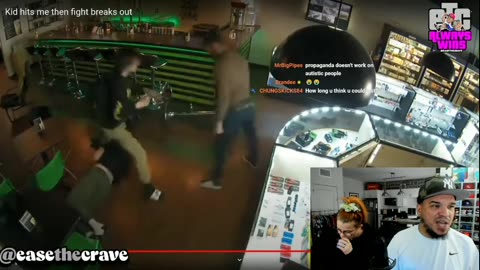 Ease the crave pebbs watch about talks about ganval fight at a local vapeshop 2/14/24part6