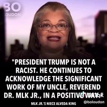 You would think the niece of Martin Luther King would be supporting