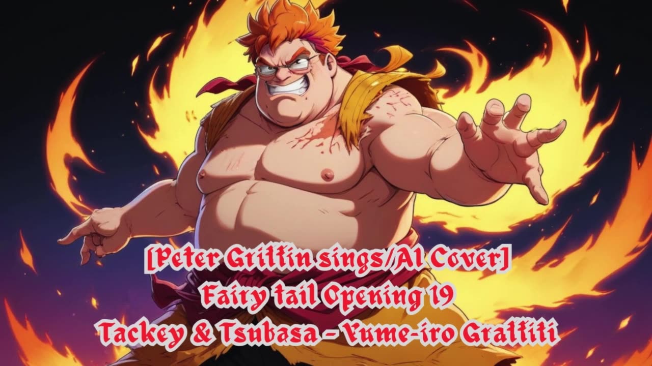 [Peter Griffin sings/AI Cover] Fairy tail Opening 19 | Tackey & Tsubasa - Yume-iro Graffiti