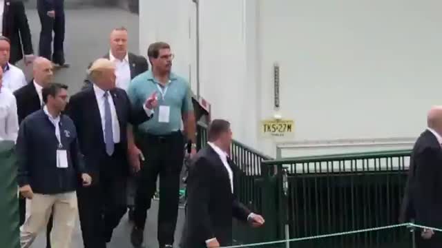 President Donald J Trump at Trump National Golf Club Bedminster