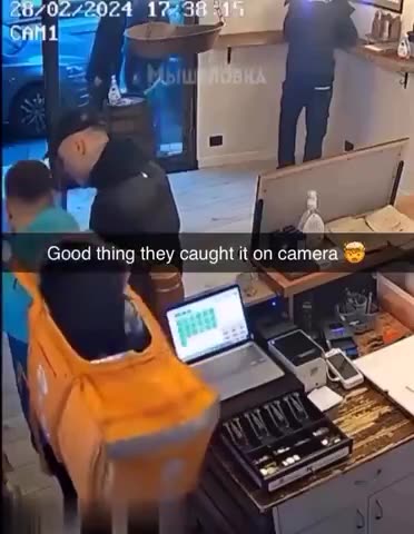 Good thing they caught it on camera