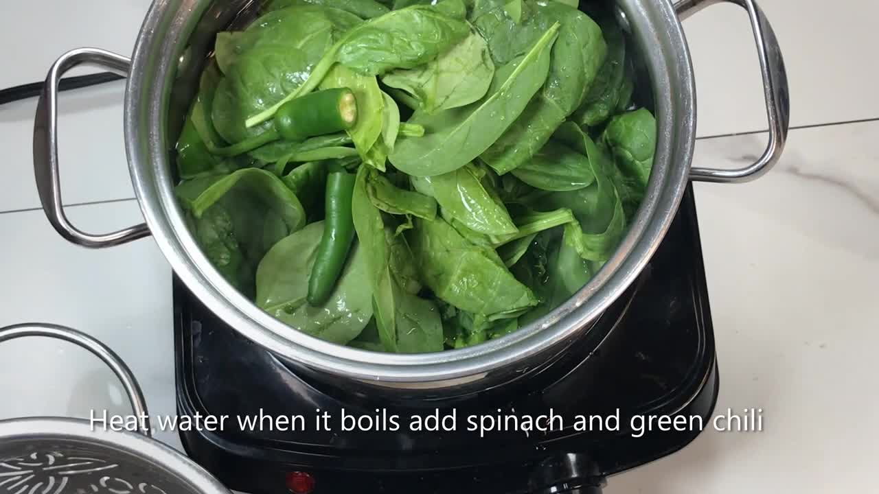 10 minutes spinach curry