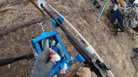 BPCR target shooting 1250 yards at the Texas Trail range