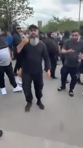 Muslims getting ready for a tear up in Stoke-on-Trent