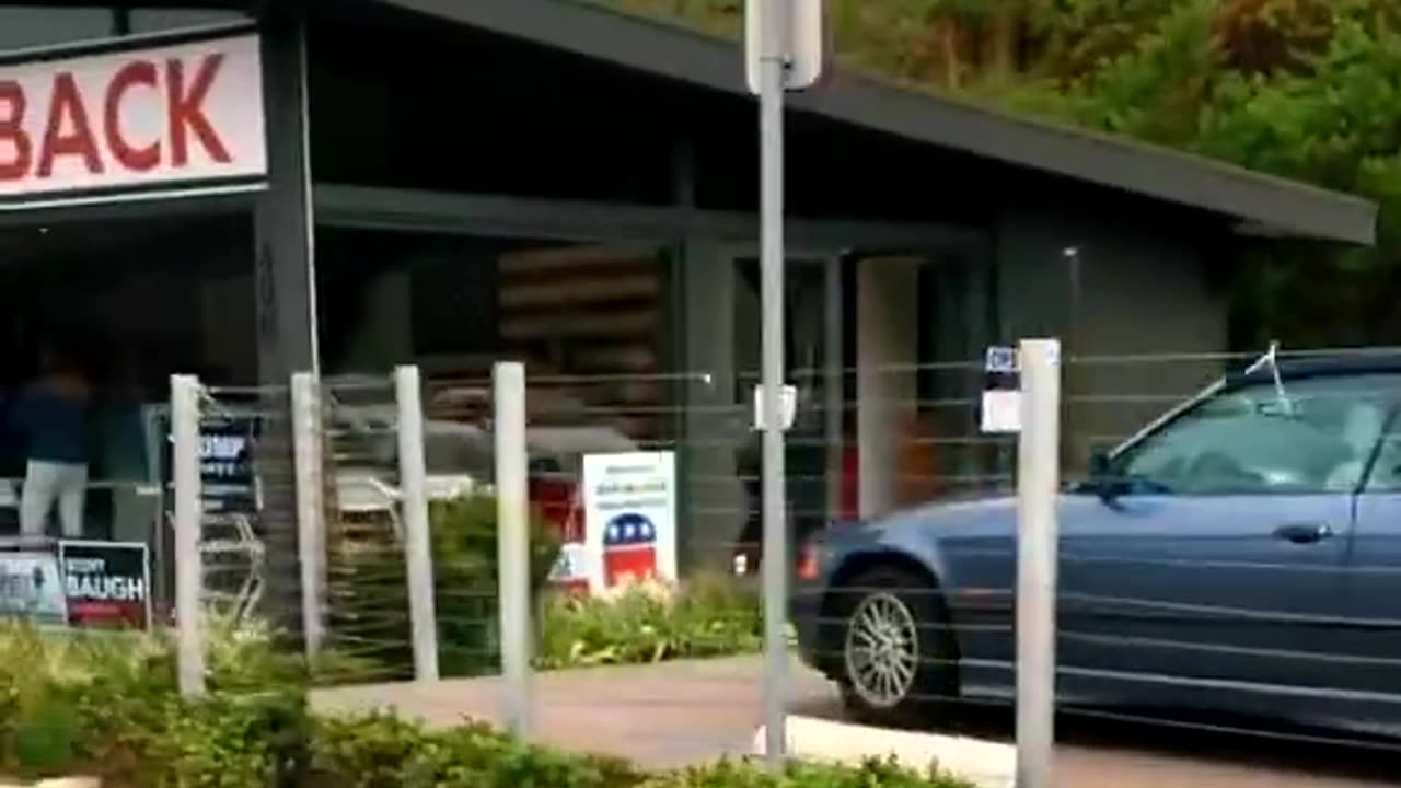 The Republican HQ in Newport Beach, CA was vandalized.
