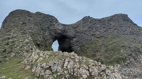 Ballintoy harbour arch, North coast, Northern Ireland