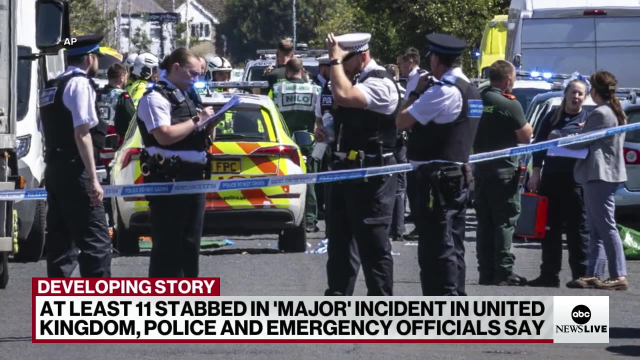 2 children dead, 9 injured in UK stabbing attack