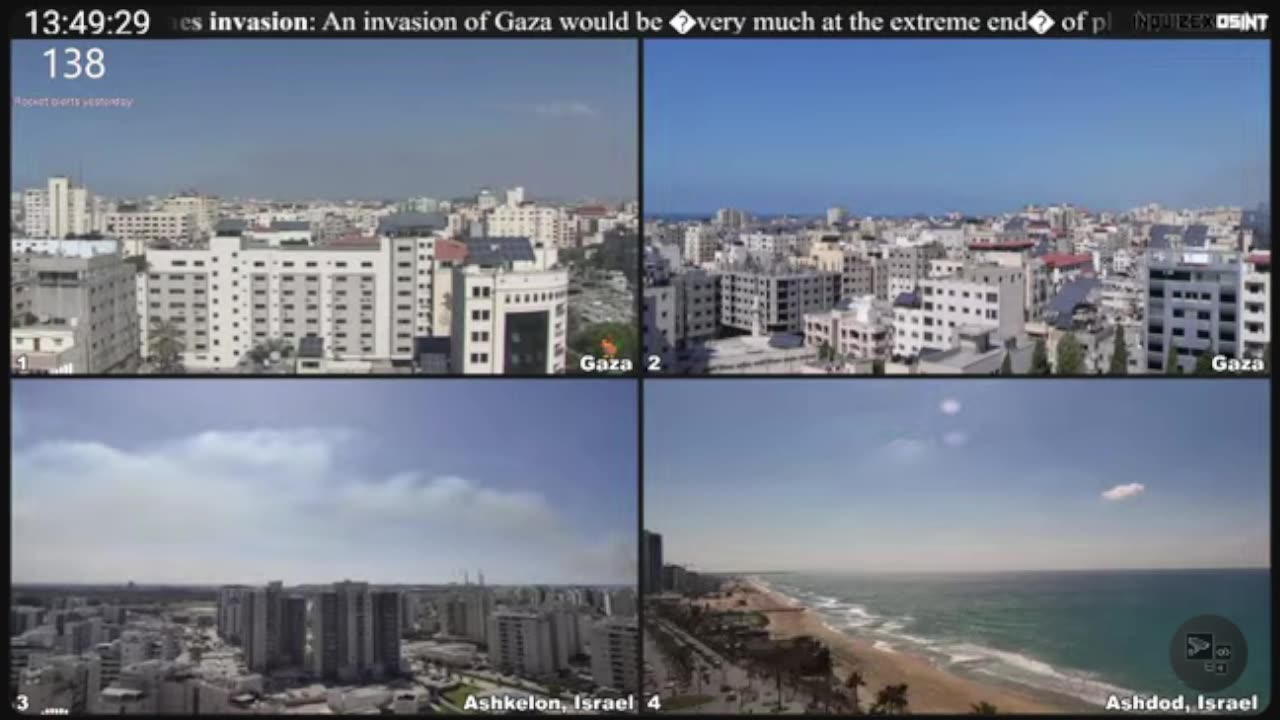 Gaza Live: Real-time HD Camera Feeds from Gaza